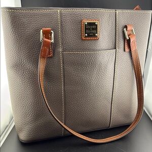 Dooney & Bourke Brown Leather Tote Bag